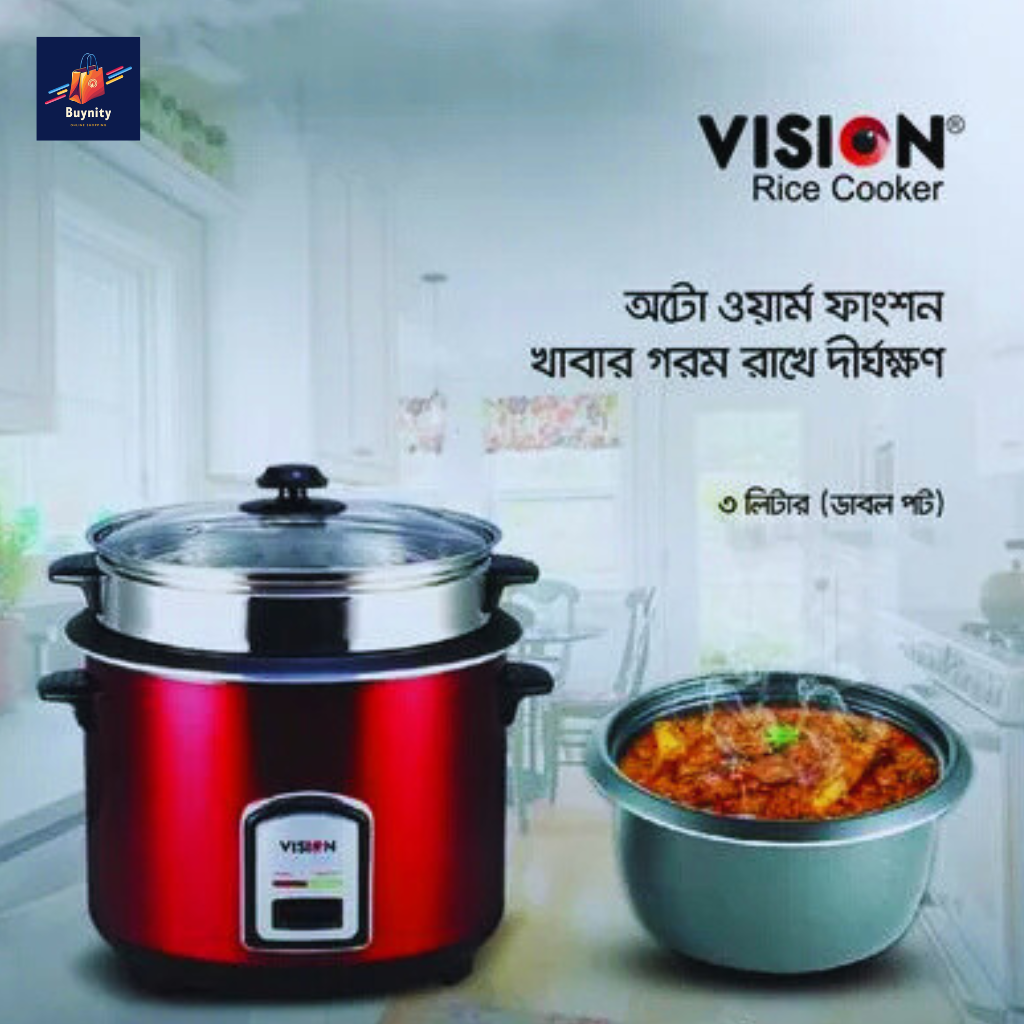 VISION-Electric-Rice-Cooker-3.0-Ltr-100-SS-Red.