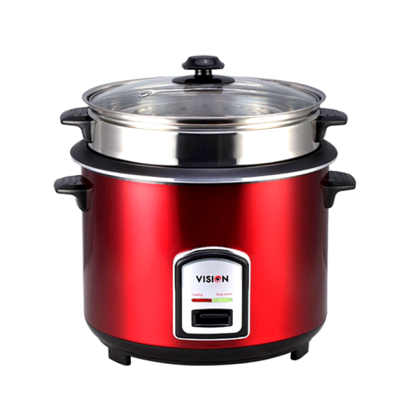 VISION-Rice-Cooker-1.8-L-Double-Pot-SS-Red